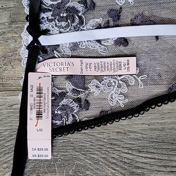 Victoria's Secret Dream Angles Embroidered V-String Large - Picture 7 of 7